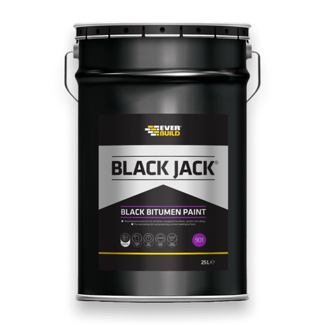 EVERBUILD® BLACK JACK® 901 Black Bitumen Paint – 25L