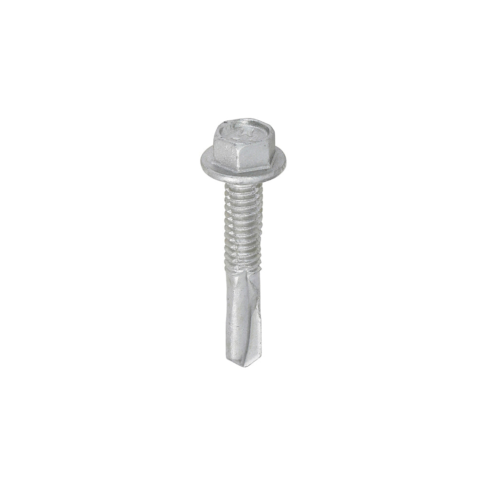 TIMCO Metal Construction Heavy Section Screws – Hex – Self-Drilling – Exterior – Silver Organic