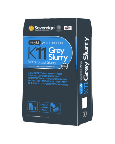 Sovereign Hey'Di K11 Tanking Compound Salt-Resistant Cementitious Waterproofing Slurry for Positive & Negative Pressure Applications