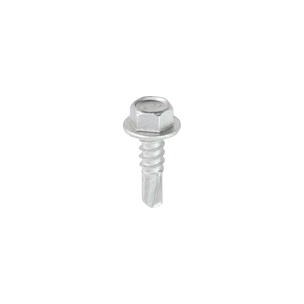 TIMCO Metal Construction Light Section Screws – Hex – Self-Drilling – Exterior – Silver Organic