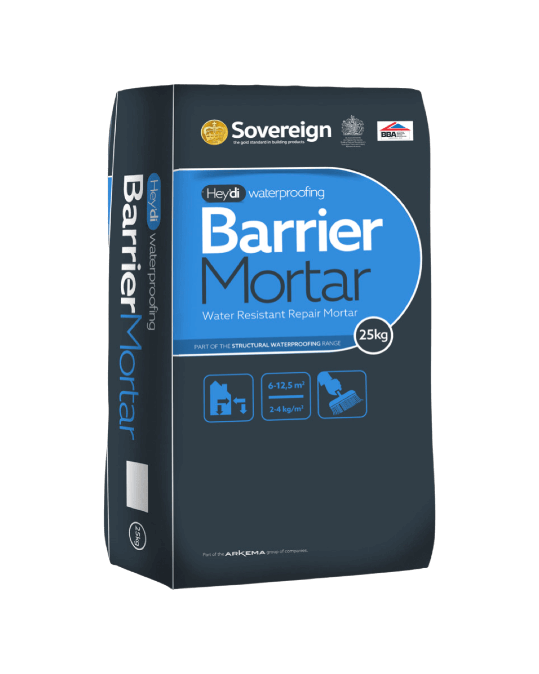 Sovereign Hey'Di Barrier Mortar Hydrophobic, Non-Shrinking Mortar for Waterproofing & Tanking Junctions