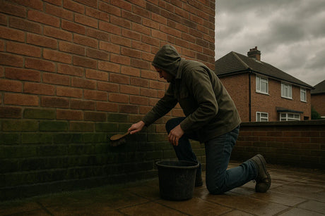 How to Clean Green Algae and Black Mould from Brick, Render and Concrete in the UK Climate
