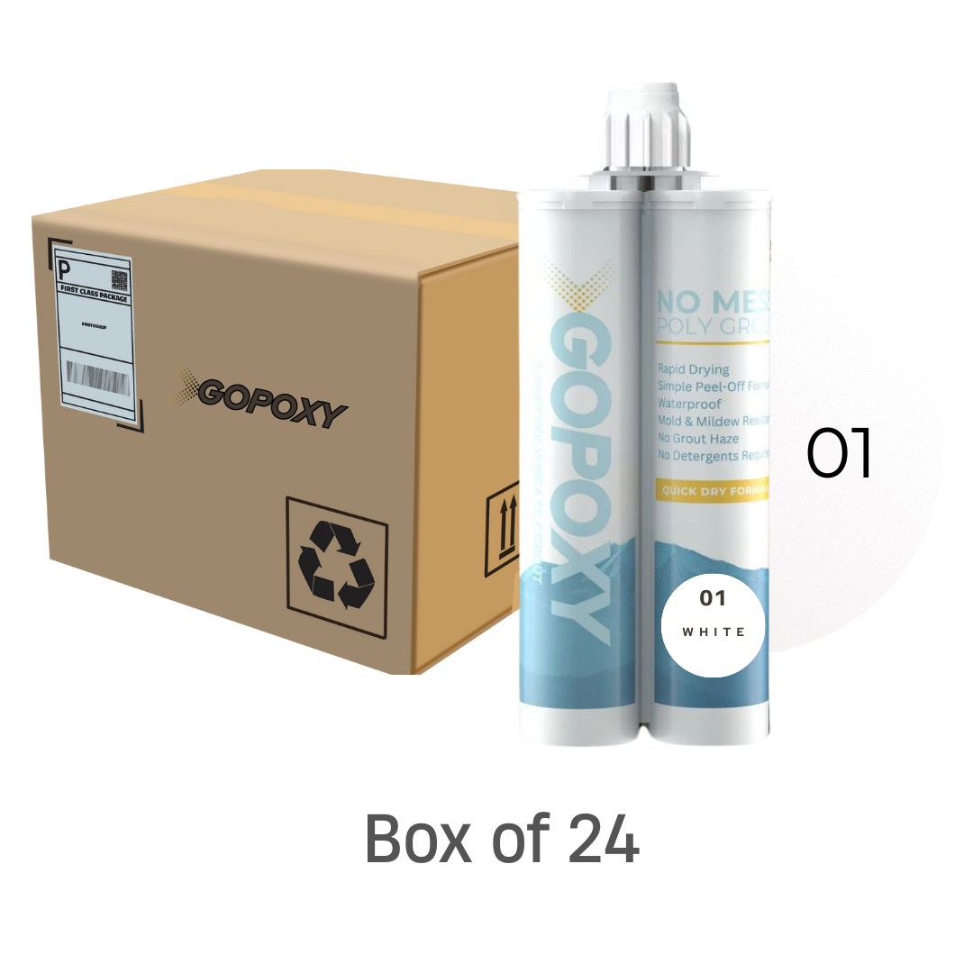 GoPoxy Poly Grout White 01 (Box of 24)