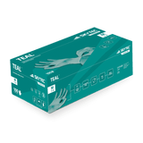 SKYTEC Teal Strong Nitrile Disposable Latex Free Powder Free Gloves Blue Green (BOX OF 100)