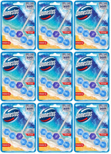 9 x Domestos Power 5 Toilet Rim Block Ocean 50 G