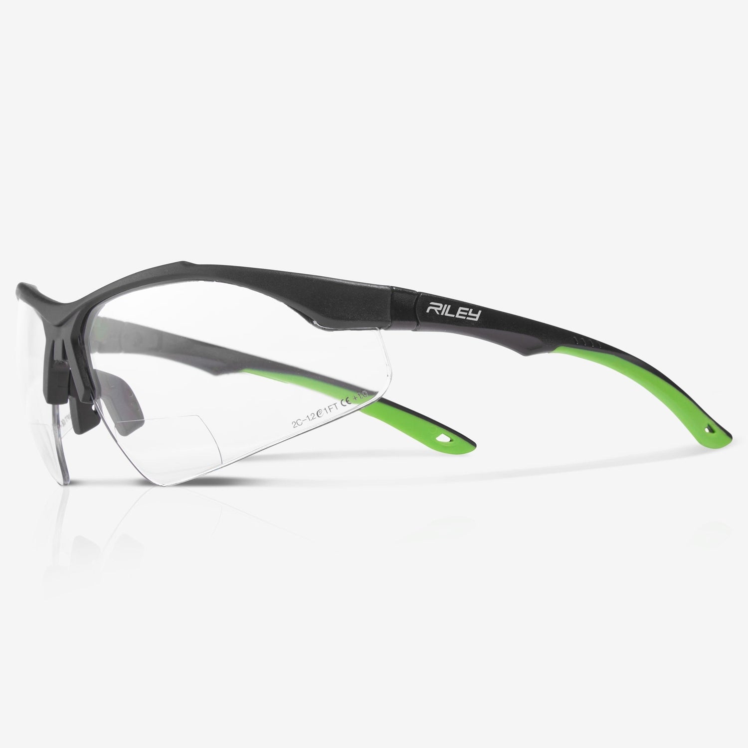 RILEY Ready Reader Sports Style Reading Safety Glasses +1.00