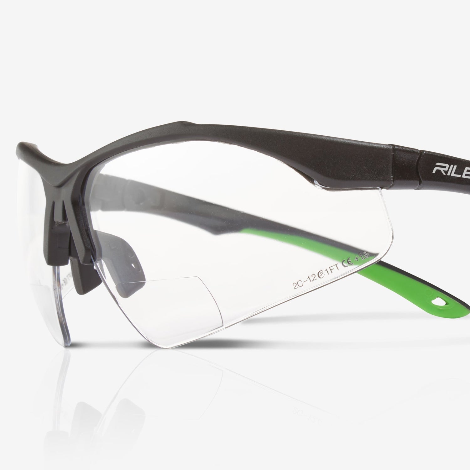 Riley Ready Reader – Sports-Style Safety Reading Glasses (+1.50)