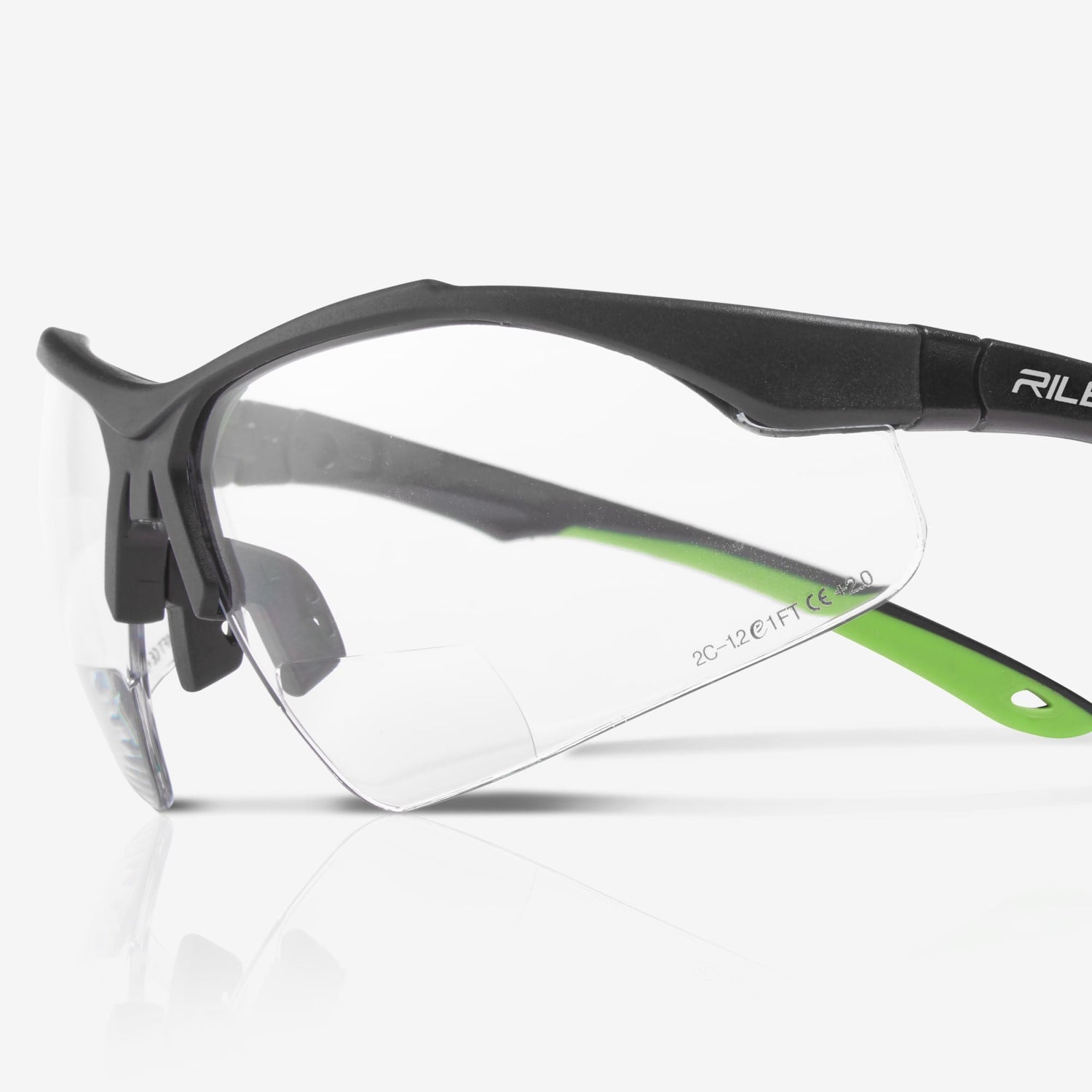 Riley Ready Reader – Sports-Style Safety Reading Glasses (+2.00)