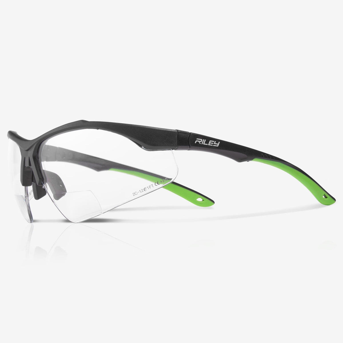 RILEY Ready Reader Sports Style Reading Safety Glasses with +2.50 Lens ...