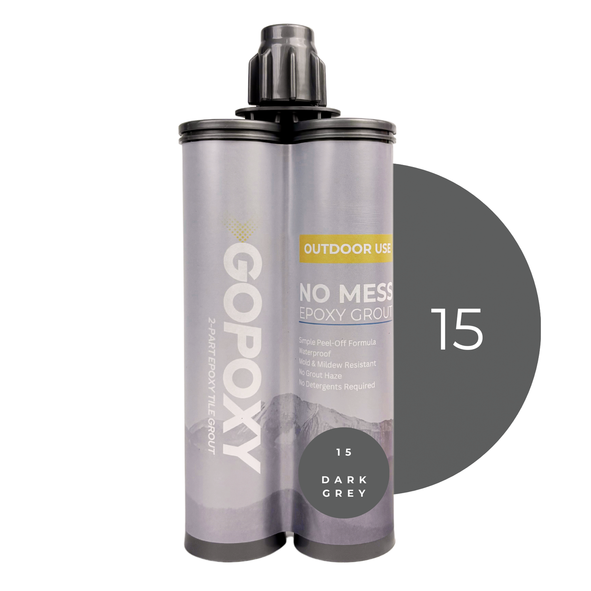 GoPoxy Grout (Outdoor Use) – No-Mess Epoxy, Peel-Off Cleanup