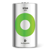 GP Recyko D Size 3000mAh Rechargeable Batteries - Pack of 2