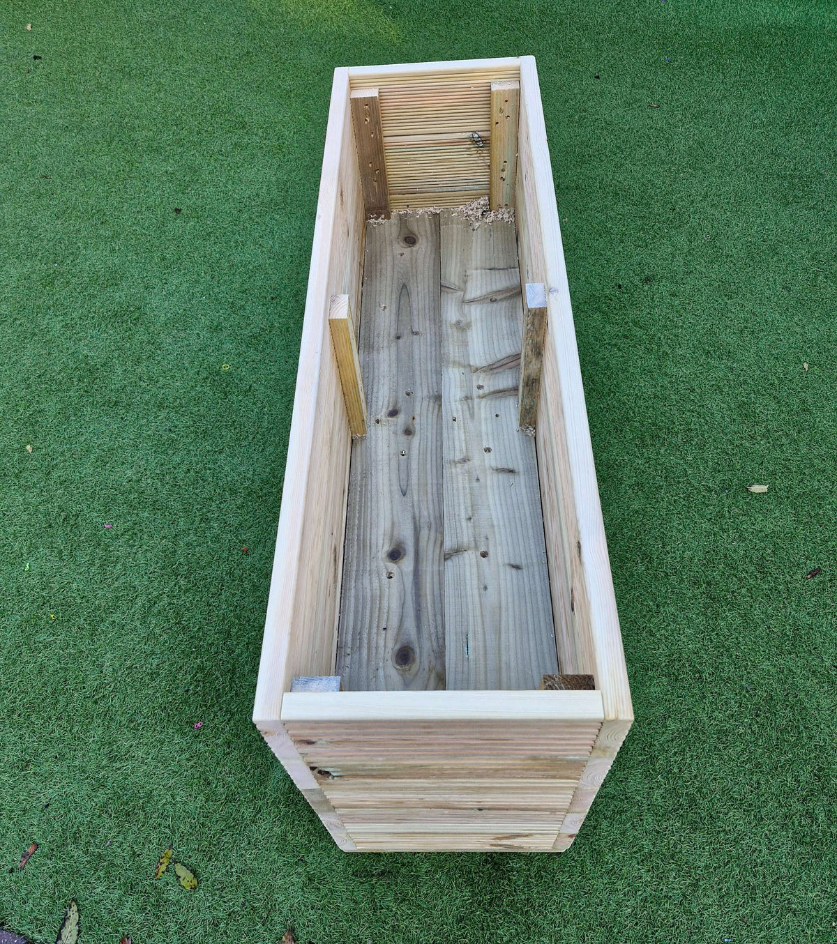 40cm Wide garden wooden decking planter