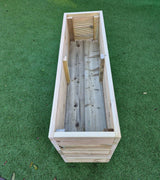 40cm Wide garden wooden decking planter