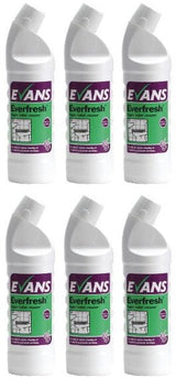 6 x Evans Daily Toilet Cleaner 1Lt X 6