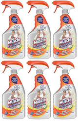 6 x Mr Muscle Platinum Antibacterial Kitchen Spray Citrus 750Ml