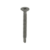 Drywall Construction Metal Stud Cement Board Screws - PH - Countersunk Wafer - Self-Drilling - Exterior - Silver Organic