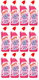 12 x Harpic Active Fresh Pink Blossom 750Ml