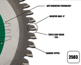 216mm x 30mm x 2.4mm 60T (TCG Neg Rake) Ali Blade - 2503