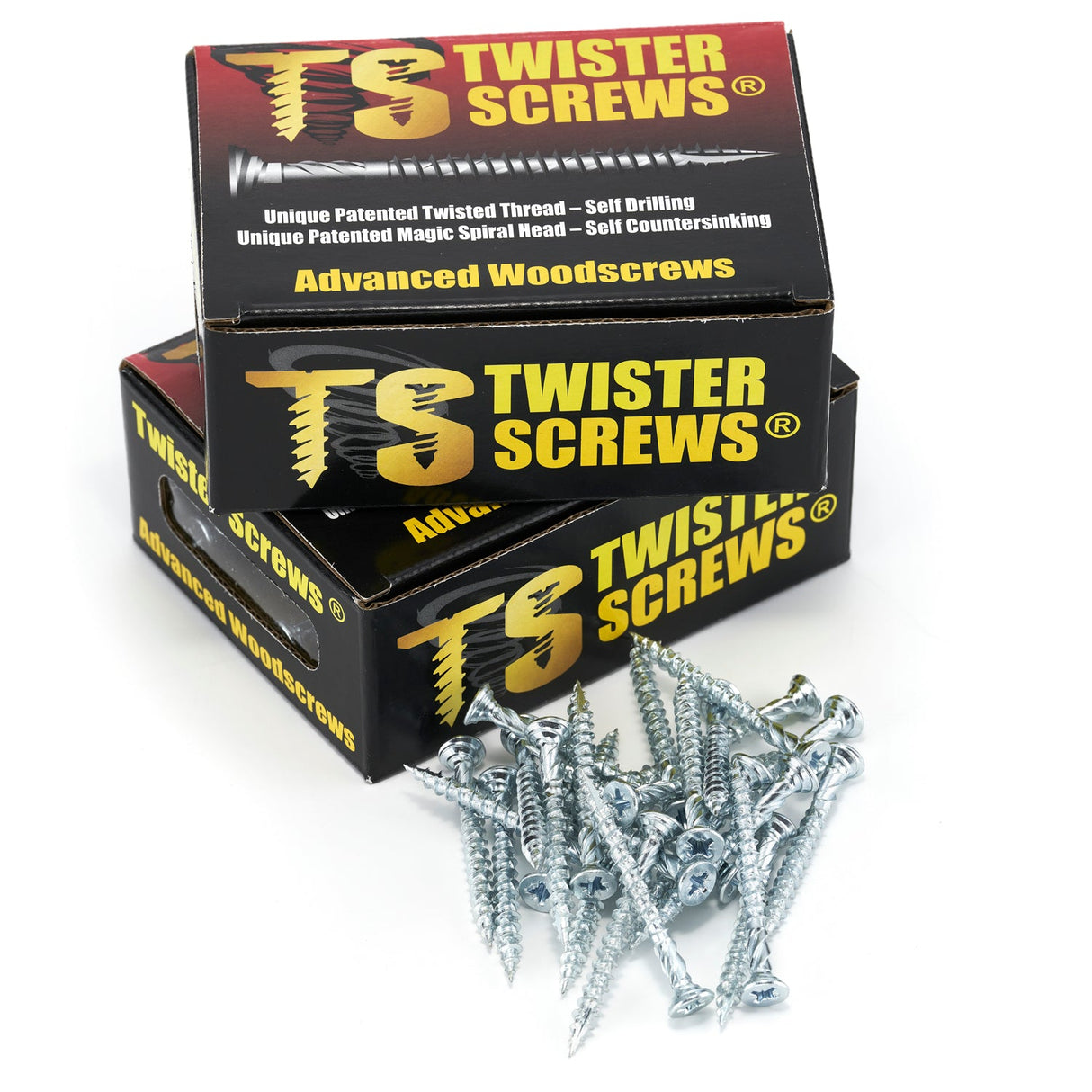TwisterScrews MS Twister – Advanced Multipurpose Woodscrew (Magic Spiral Head)