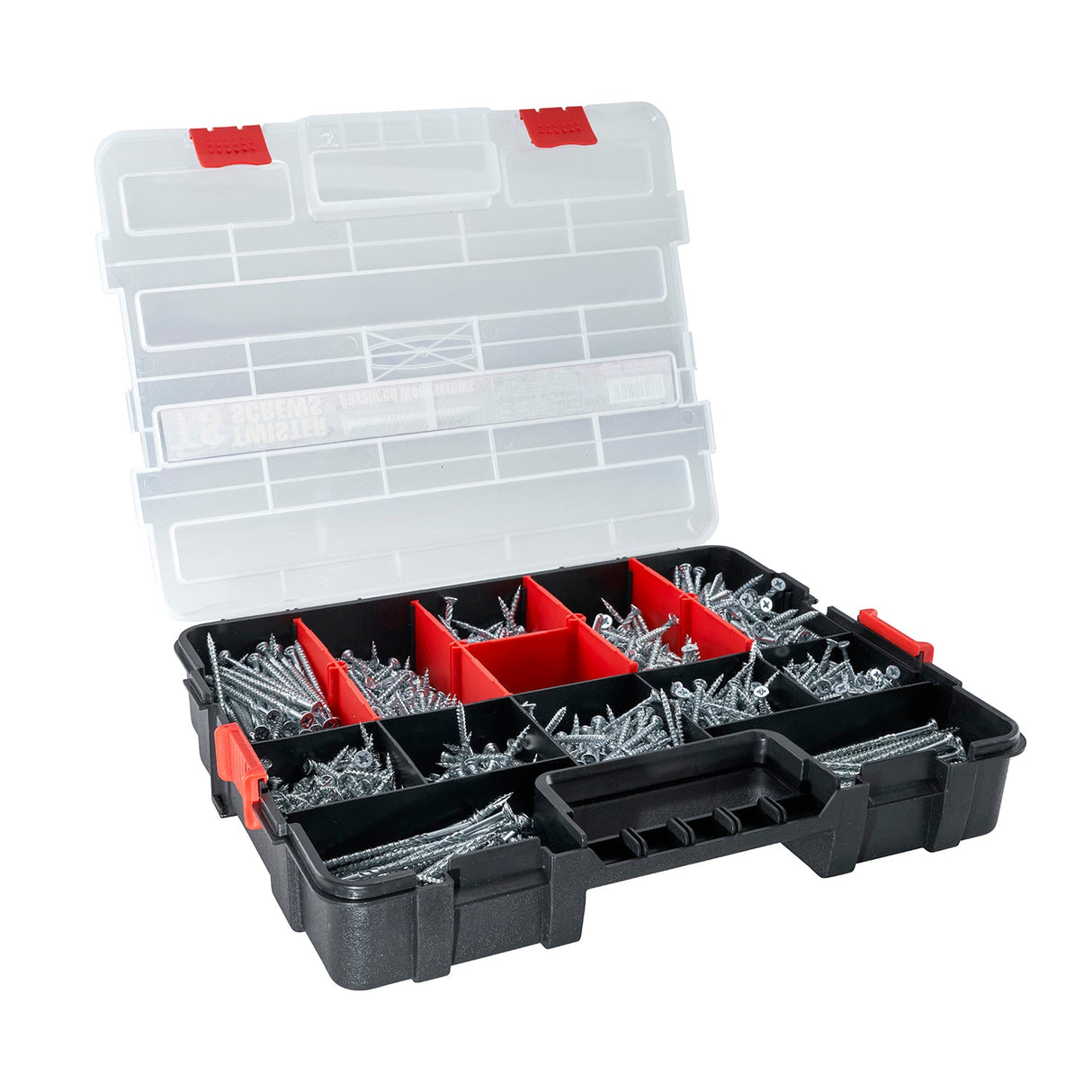 TwisterScrews Multibox – 1,280-Piece Plastic Screwbox (Magic Spiral & Twisted Thread)