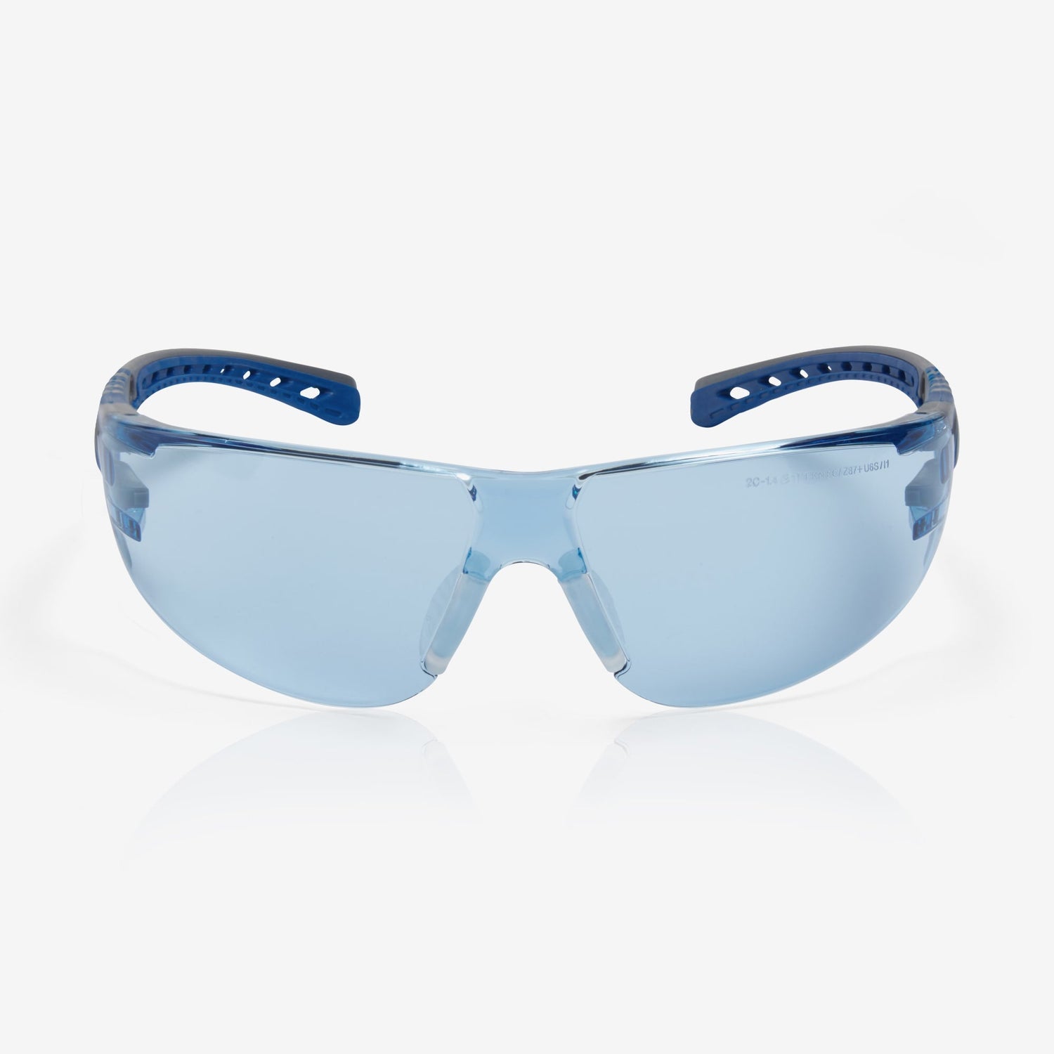Riley Stream Evo Safety Glasses – Blue Tint, Anti-Fog, Metal-Free Wraparound