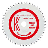 162mm x 20mm x 1.8mm 48 Tooth TCG Track Circular Saw Blade (Solid Surface) - 3205