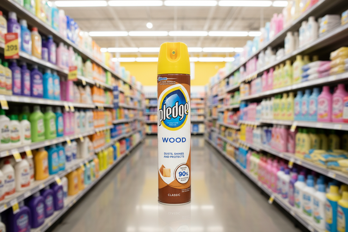 12 x Pledge Expert Wood Care Polish Aerosol Classic 250Ml