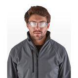 RILEY Stream Red Frameless Metal-Free Safety Glasses with Clear Lens