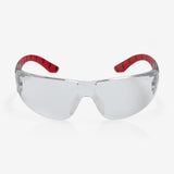 RILEY Stream Red Frameless Metal-Free Safety Glasses with Clear Lens