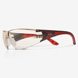 RILEY Stream Red Frameless Metal-Free Safety Glasses with LED Light Protective Lens