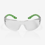 RILEY Stream Green Frameless Metal-Free Safety Glasses with Clear Lens