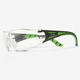 RILEY Stream Green Frameless Metal-Free Safety Glasses with Clear Lens
