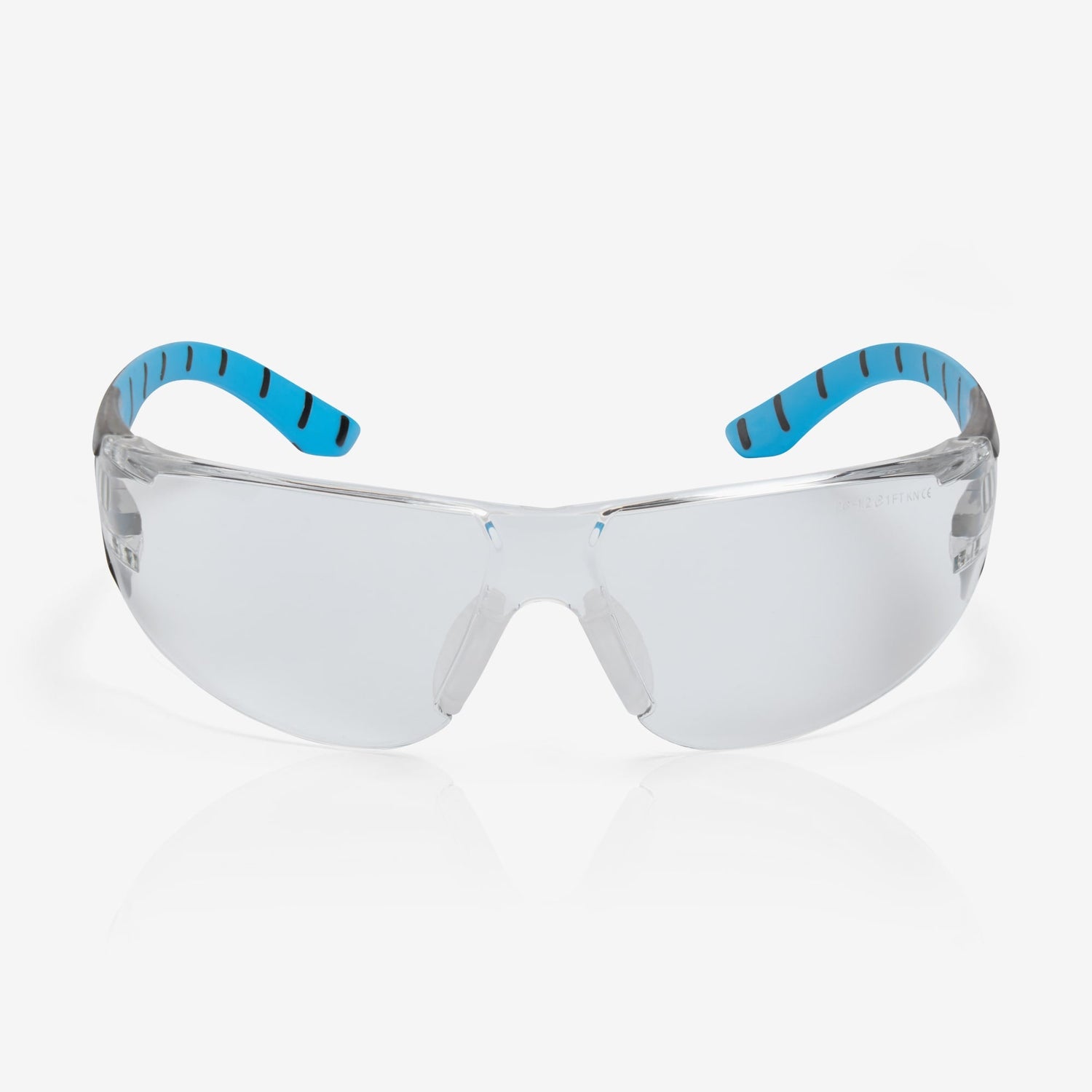 RILEY Stream Blue Frameless Metal-Free Safety Glasses with Clear Lens