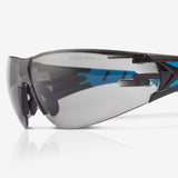 Riley Stream Blue Safety Glasses – Grey Lens, Frameless, Metal-Free, Anti-Fog