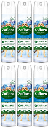 6 x Zoflora Disinfectant Mist Mountain Air - 300ML