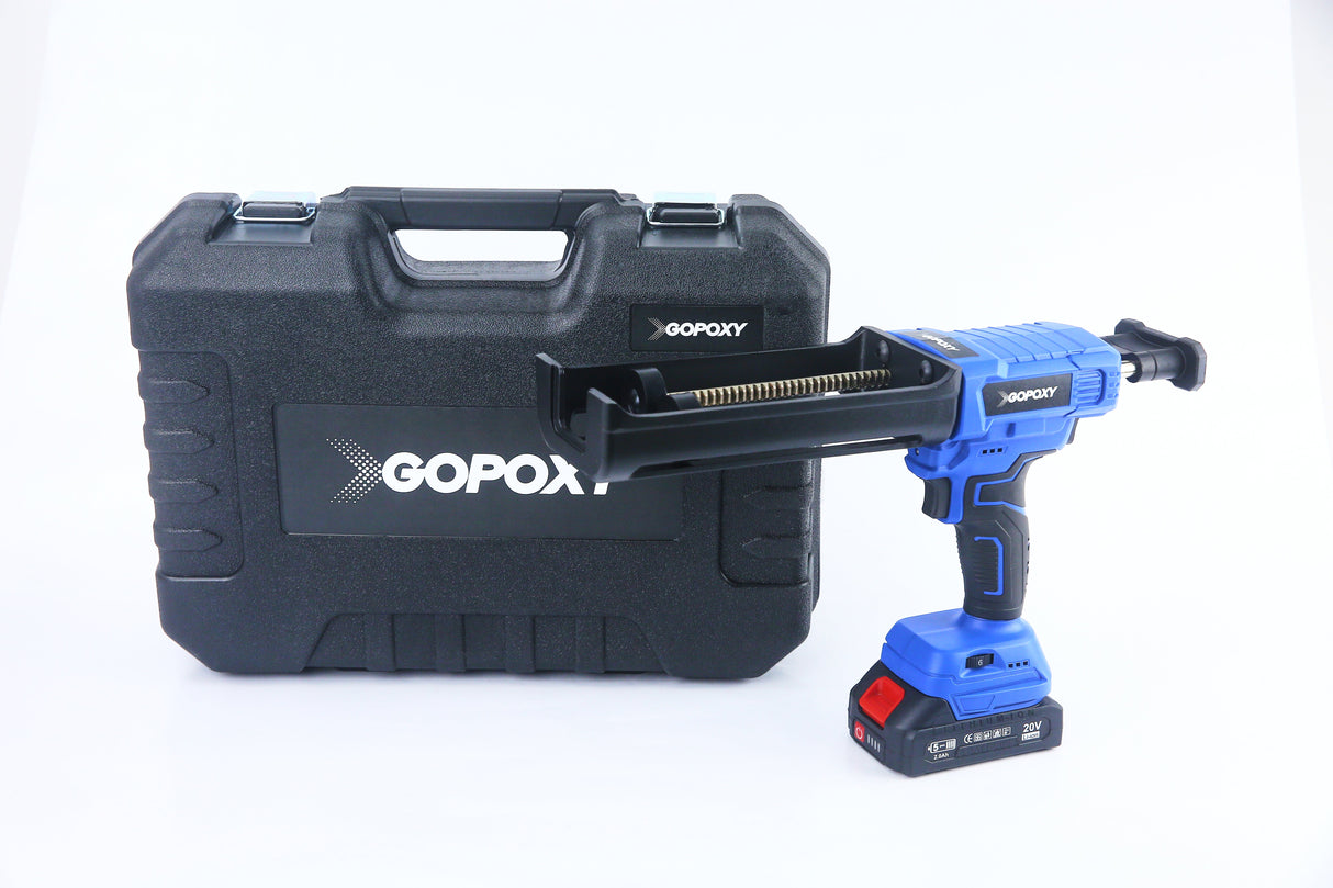 GoPoxy Electric Applicator Kit – Cordless Twin-Cartridge Grout Gun