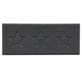 Indoor Spaghetti Door Mat Embossed Star - Dark Grey
