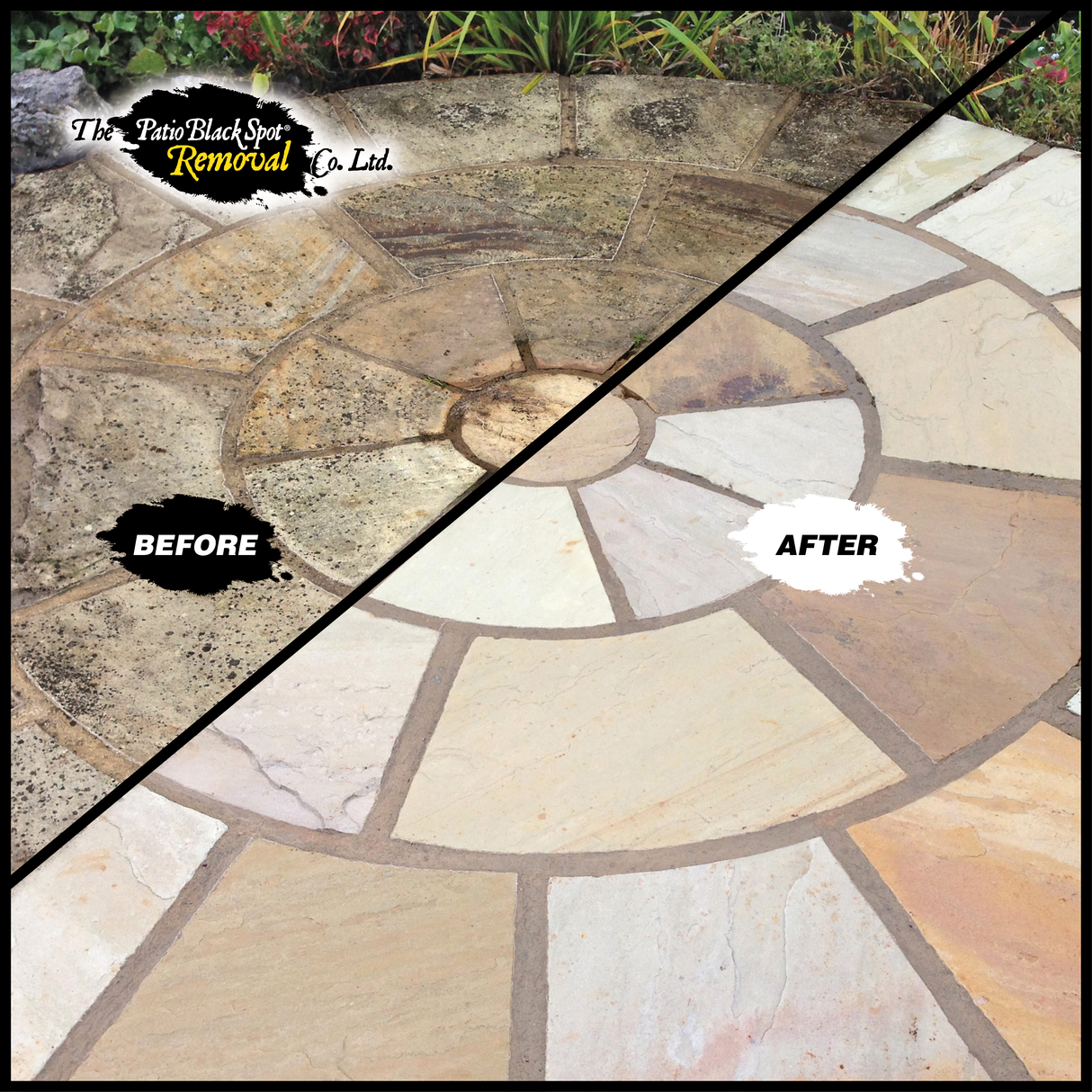 Patio Black Spot Remover For Natural Stone