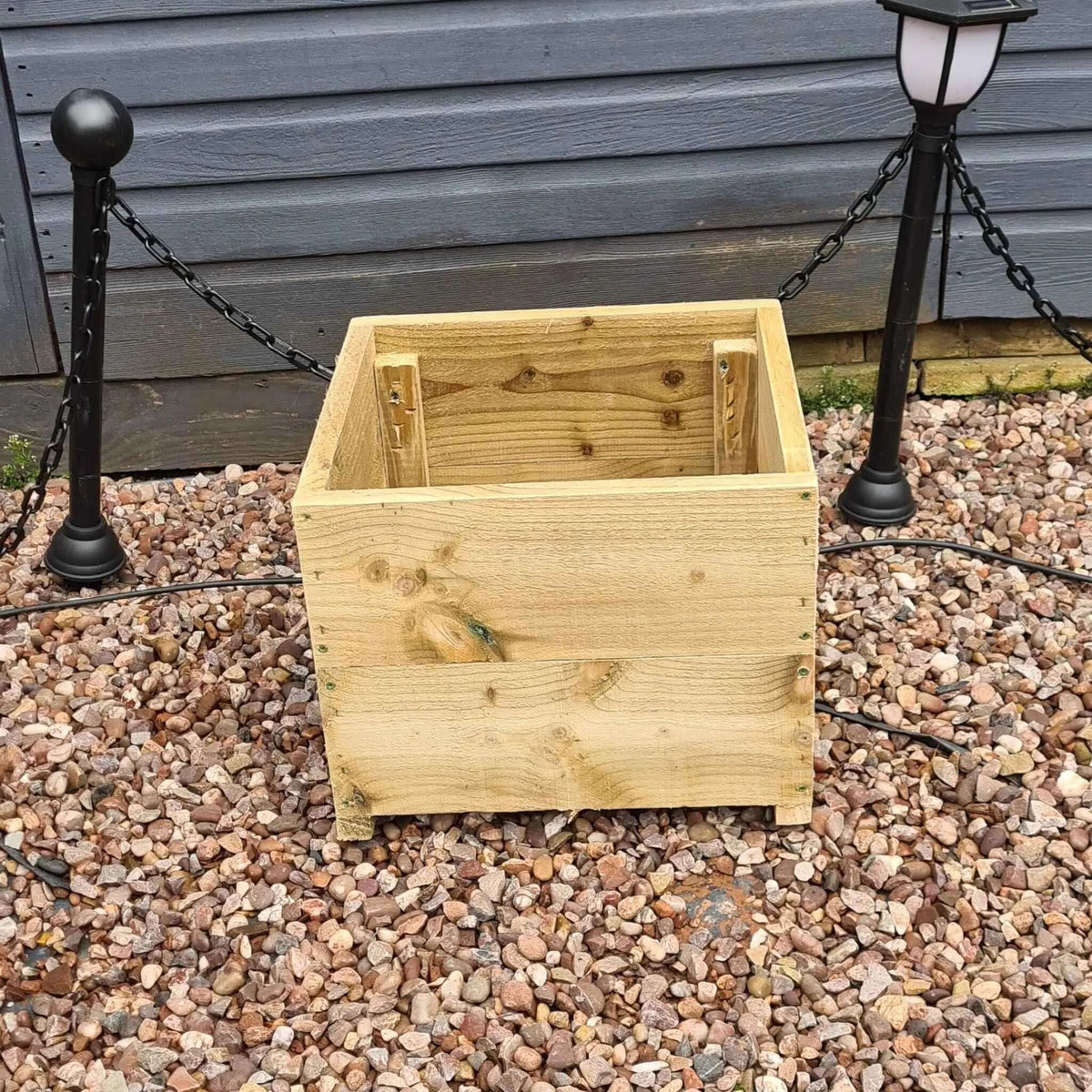 40cm Square wooden Planter in 4 heights