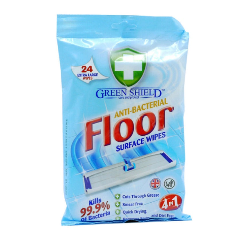 Green Shield antibacterial floor wipes