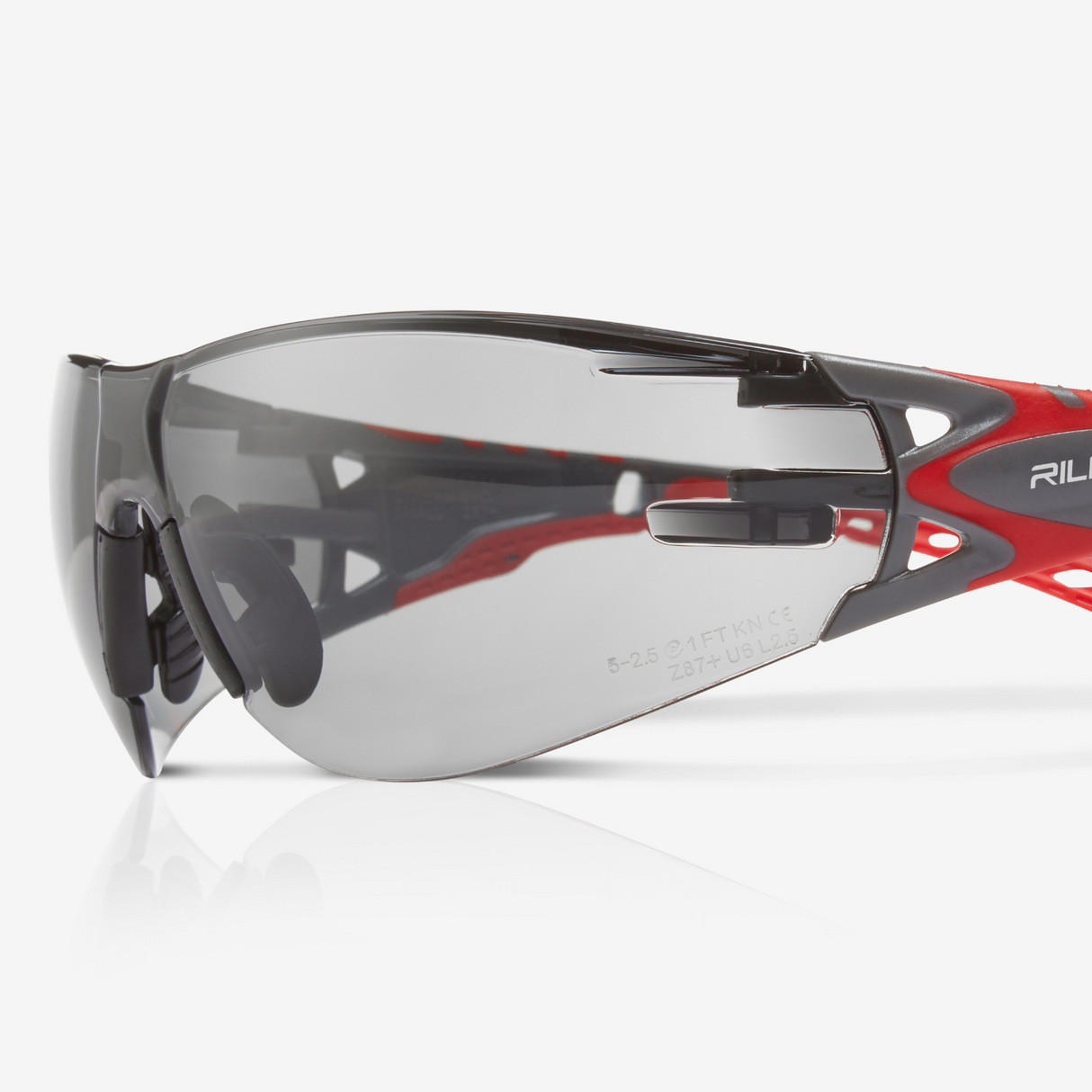 Riley Navigator X – Smoked Frame Safety Sunglasses (HD Lens, Anti-Fog)