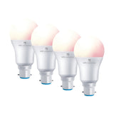 4lite WiZ Connected A60 Dimmable Multicolour WiFi LED Smart Bulb - B22 Bayonet