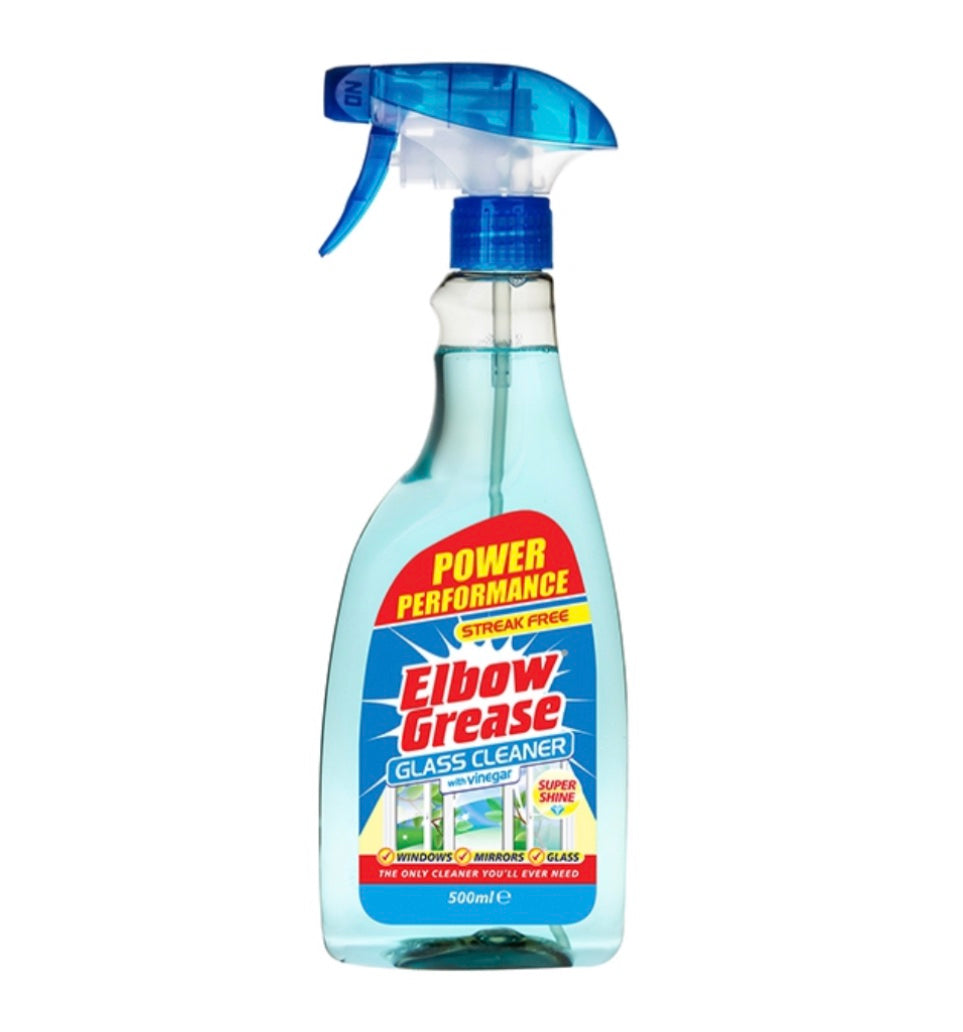 Elbow grease glass cleaner