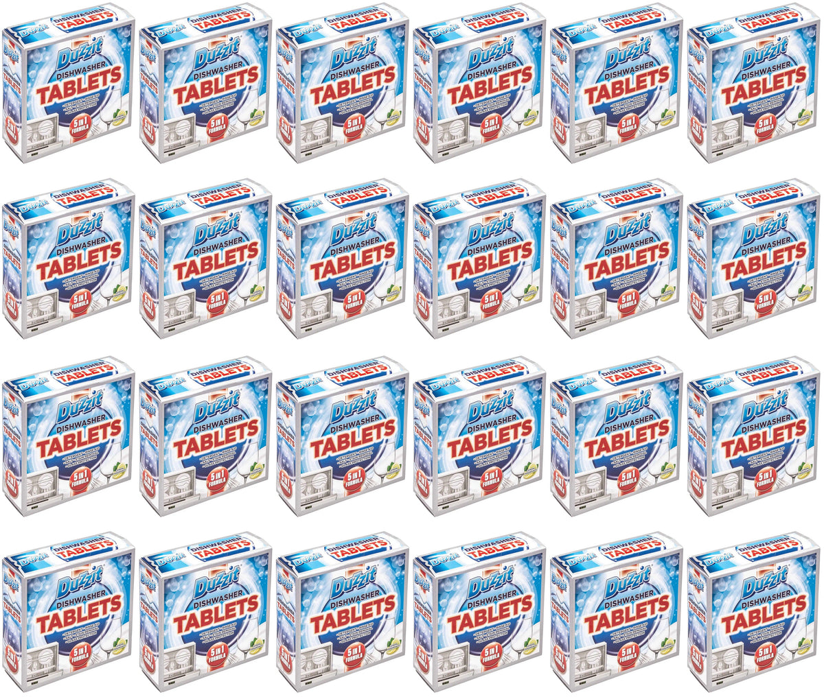 16 x Duzzit 5 In 1 Dishwasher Tablets - 12 PACK