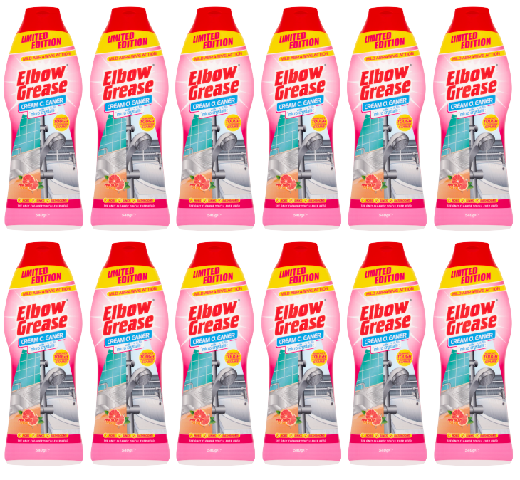 12 x Elbow Grease Pink Cream Cleaner  - 540GM