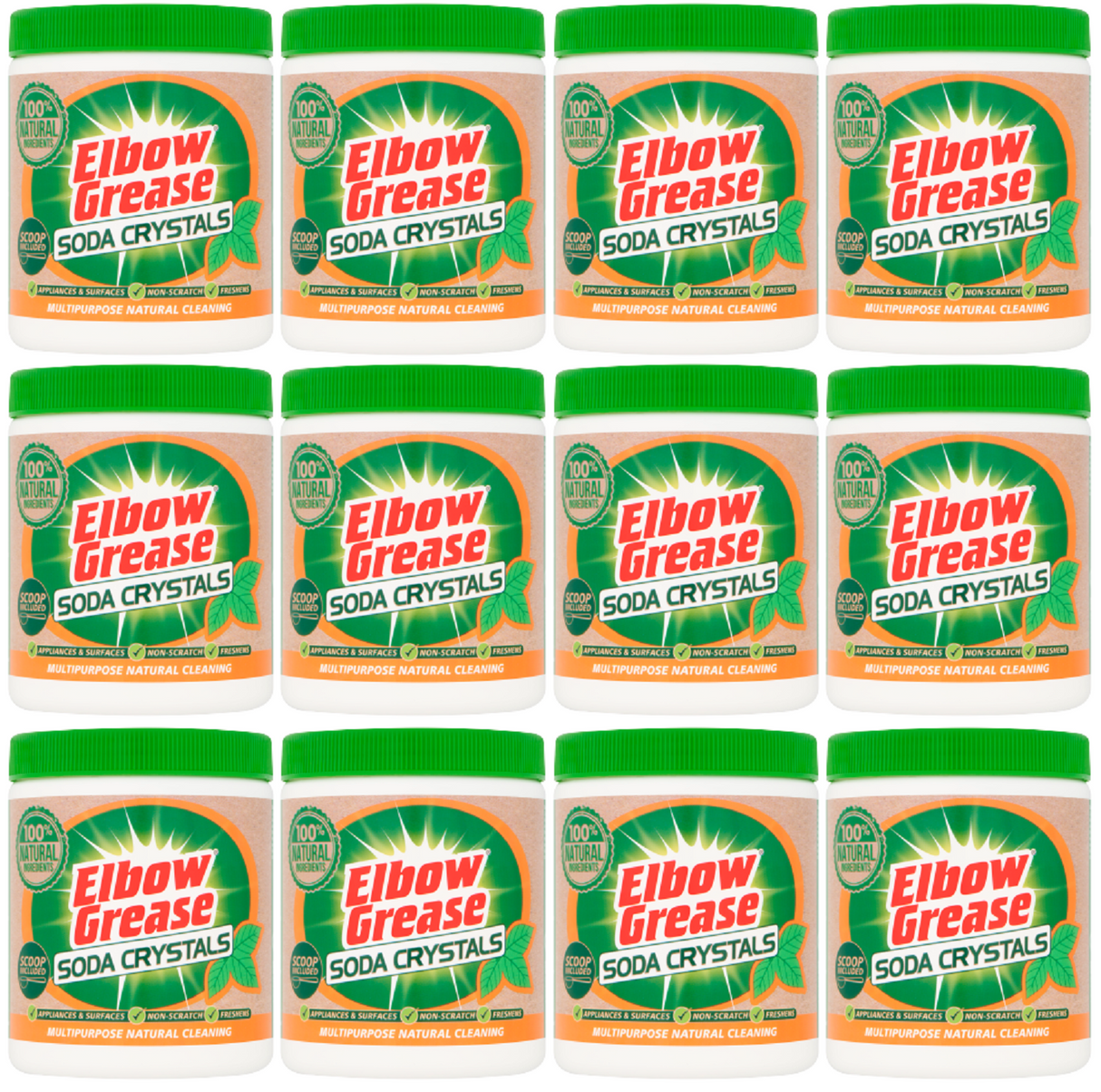 12 x Elbow Grease Soda Crystals  - 500GM