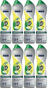 8 x Cif Professional Cream Lemon 750Ml X 8- Pro Formula