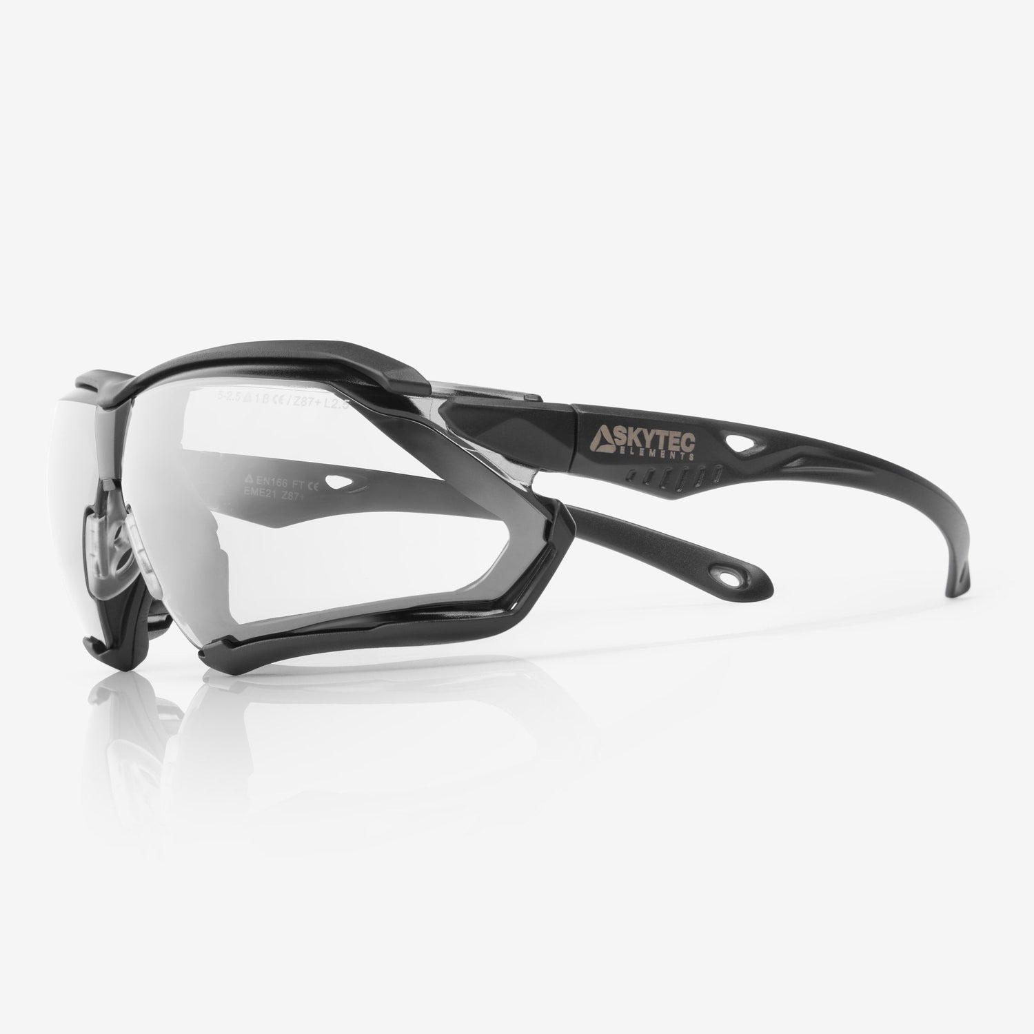 SKYTEC ELEMENTS EME21 Anti Scratch Anti Fog Sports Style Spoggles Safety Glasses & Protective Goggles Combination with Clear Lens