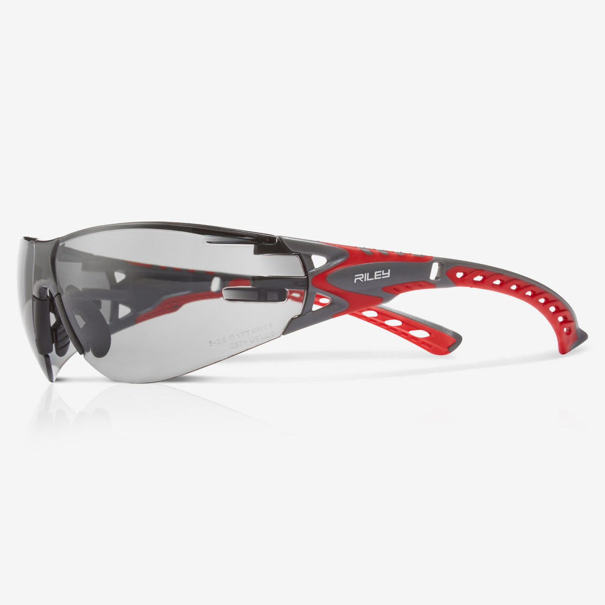 Riley Navigator X – Smoked Frame Safety Sunglasses (HD Lens, Anti-Fog)