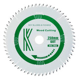 250mm x 30mm x 3.0mm 60 Tooth ATB Circular Saw Blade - 6102
